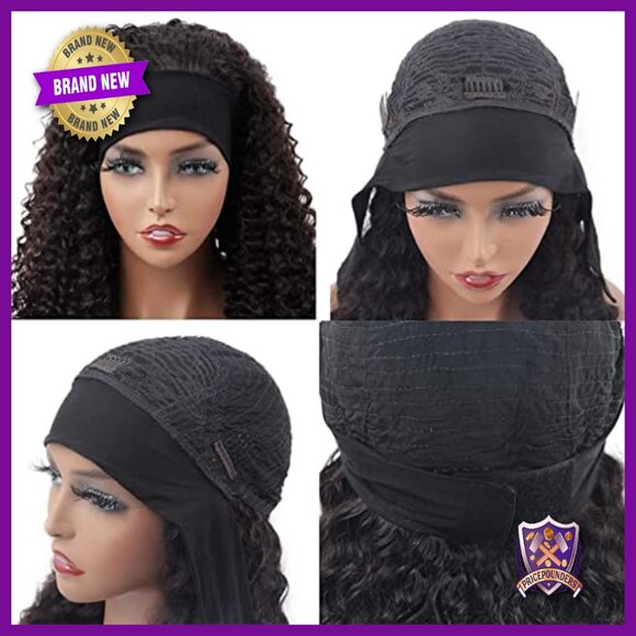 Human Hair Headband Wig Glueless Deep Wave 18 Inch Wear and Go main image 4